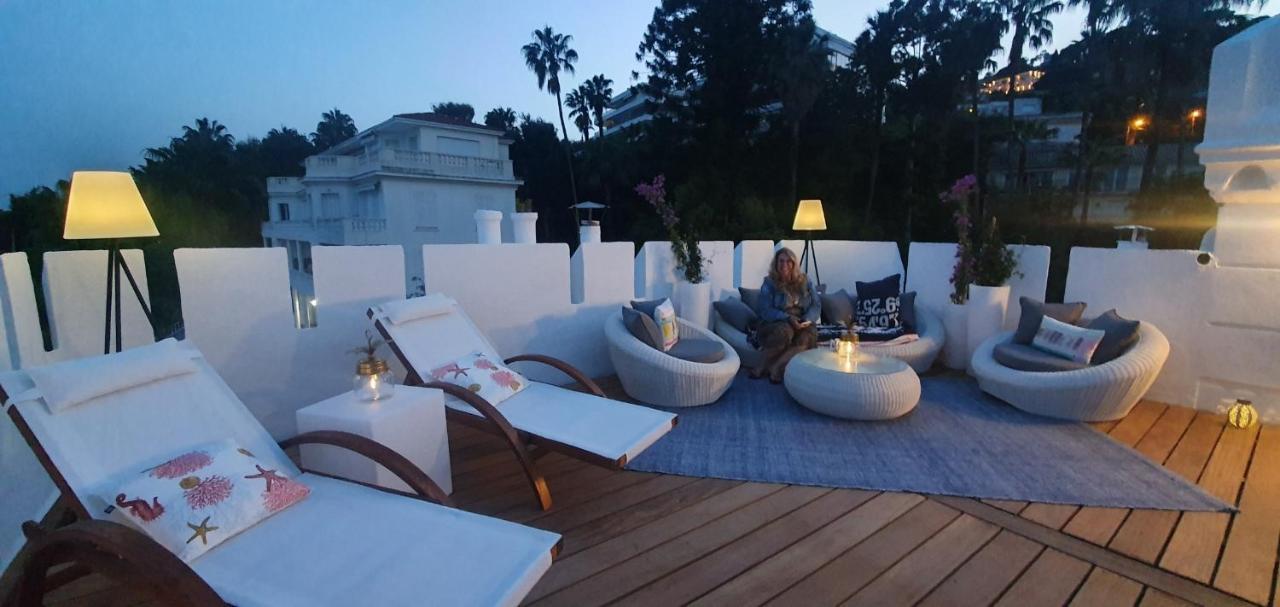 발로리스 Best Seaview Penthouse+77M2 Privat Roof Terrace Near Beach And Cannes 아파트 외부 사진