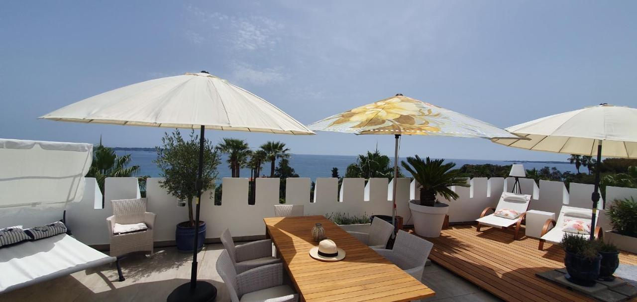 발로리스 Best Seaview Penthouse+77M2 Privat Roof Terrace Near Beach And Cannes 아파트 외부 사진