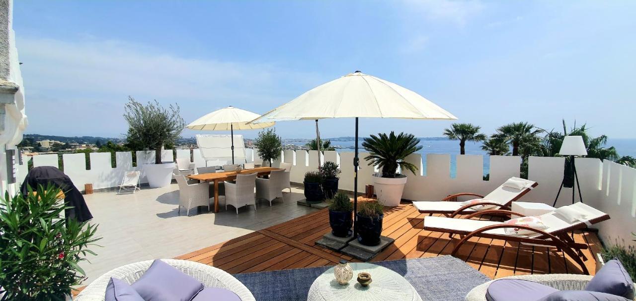 발로리스 Best Seaview Penthouse+77M2 Privat Roof Terrace Near Beach And Cannes 아파트 외부 사진