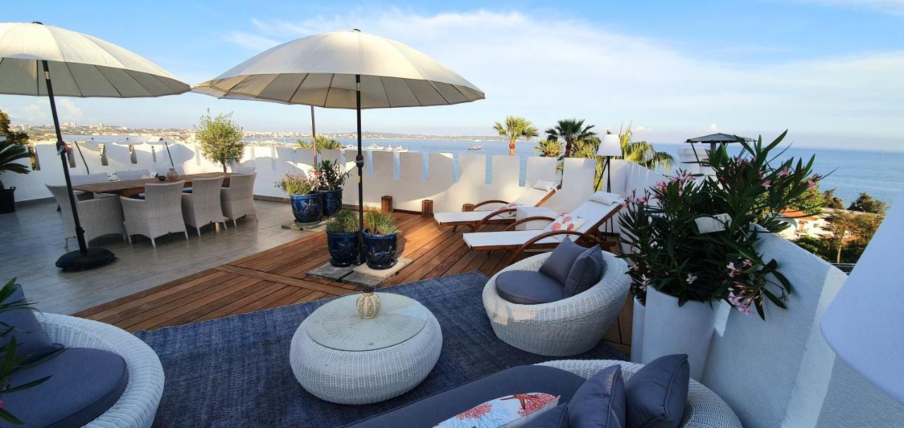 발로리스 Best Seaview Penthouse+77M2 Privat Roof Terrace Near Beach And Cannes 아파트 외부 사진